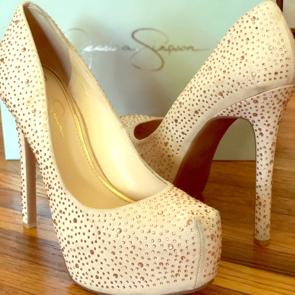 Jessica Simpson Rebeca Platform Pumps Heels Sz 10